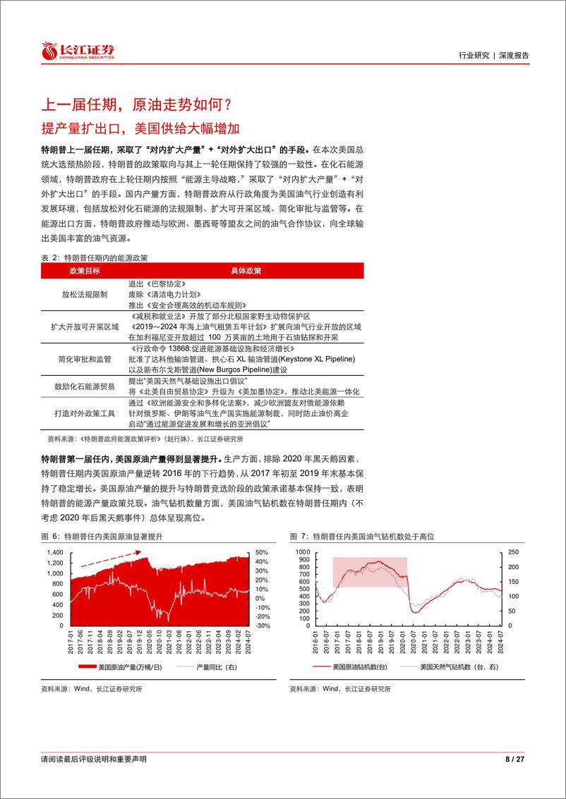 《石化行业：“特朗普交易”or美国衰退，三桶油是否还值得配置？-240808-长江证券-27页》 - 第8页预览图