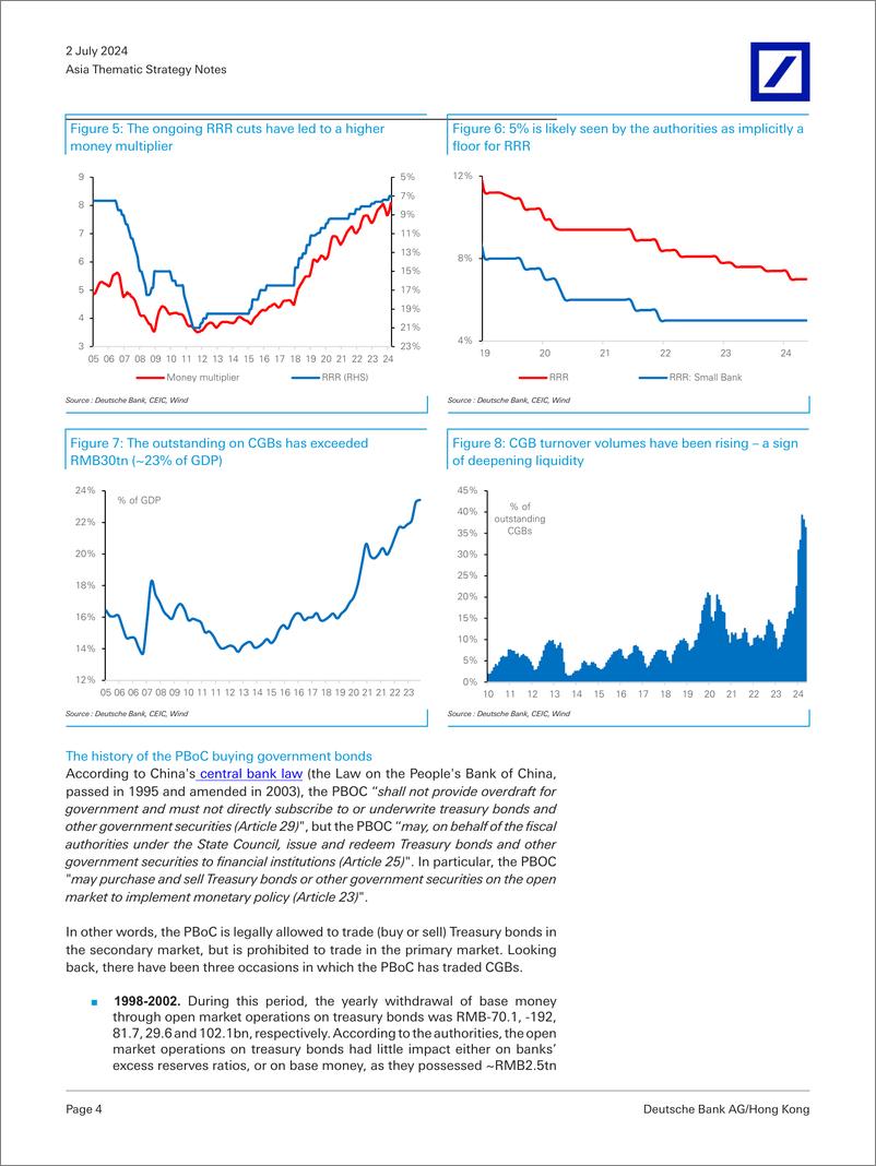 《Deutsche Bank-Asia Thematic Strategy Notes RMB PBoC restart bond trading-108972145》 - 第4页预览图