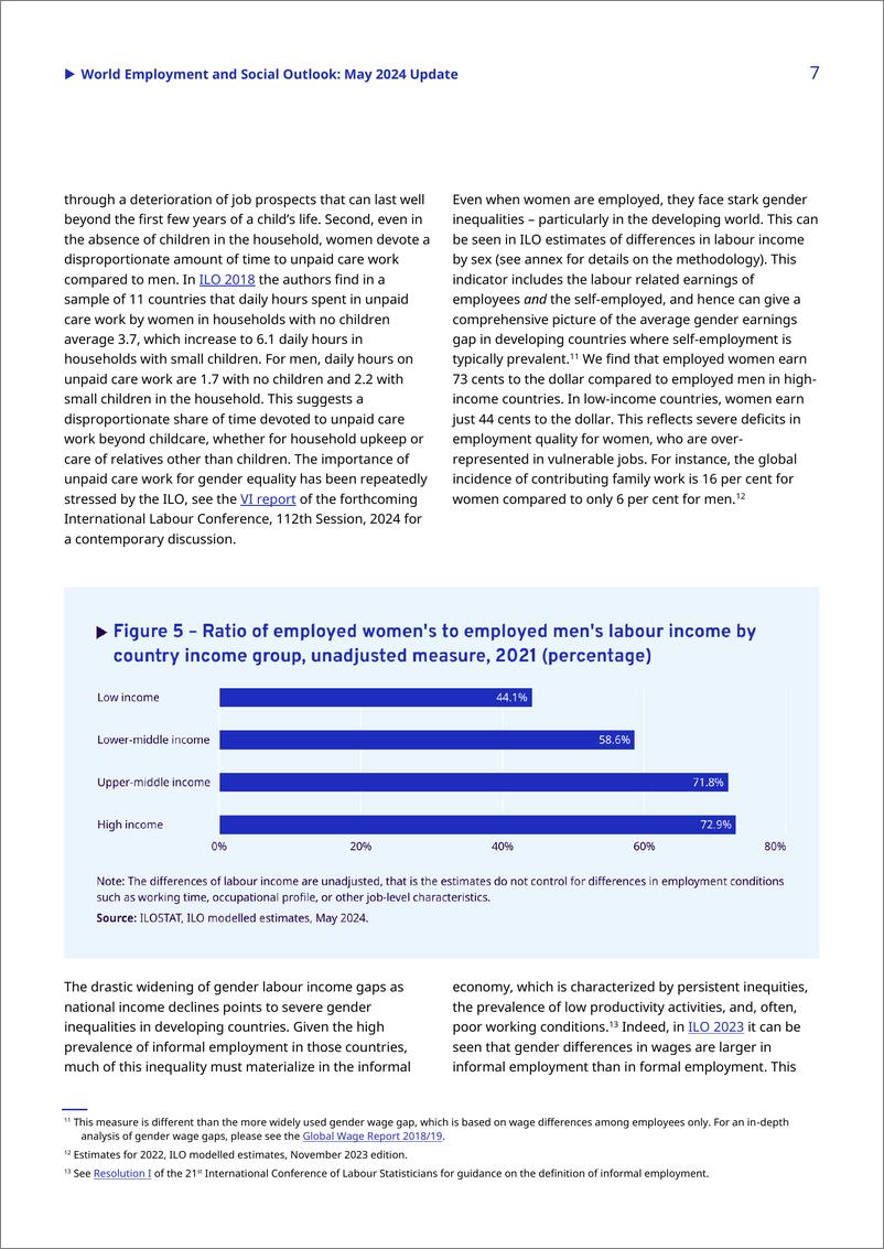 《国际劳工组织（ILO）：2024年世界就业和社会展望报告：2024年5月更（英文版）》 - 第7页预览图
