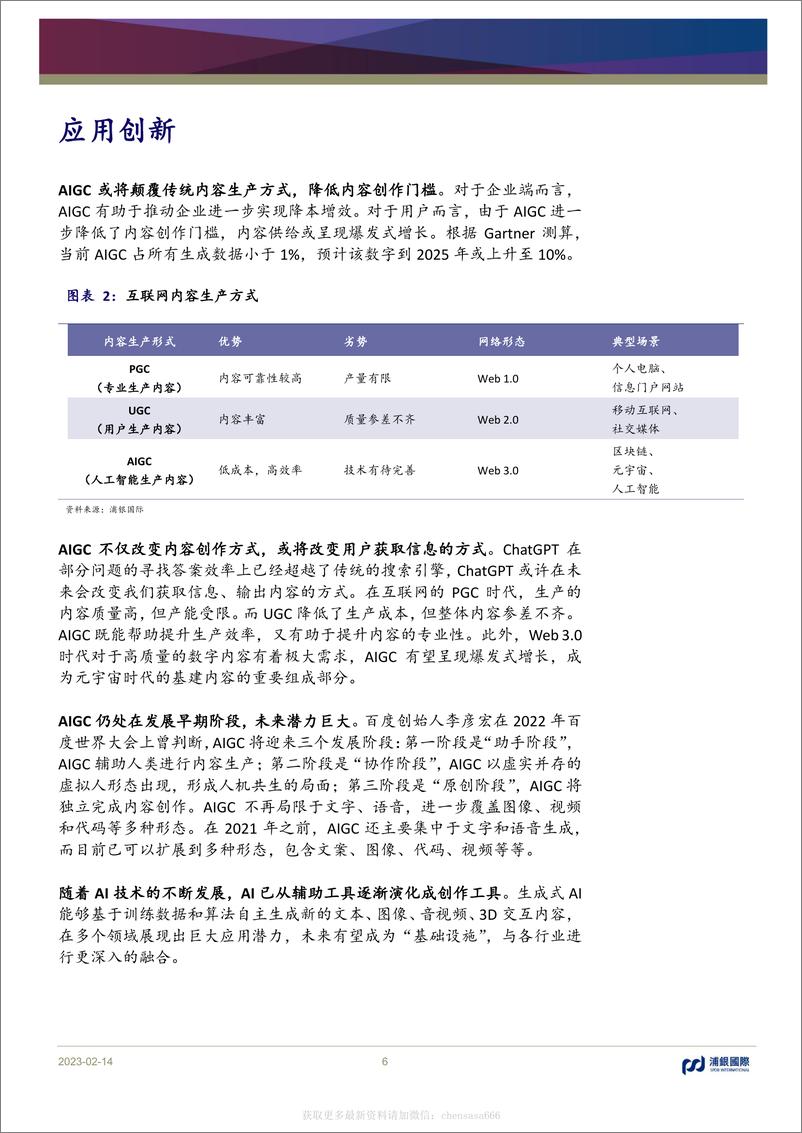 《互联网-序幕揭开：ChatGPT将AIGC推向“平民化”时代-230214》 - 第6页预览图