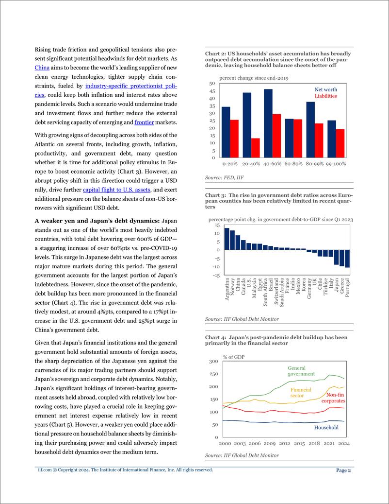《IIF全球债务监测（2024年5月）-6页》 - 第2页预览图