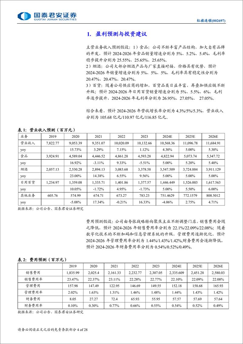 《红旗连锁(002697)川商投接手稳步推进，内部调改效果初现-241115-国泰君安-28页》 - 第4页预览图