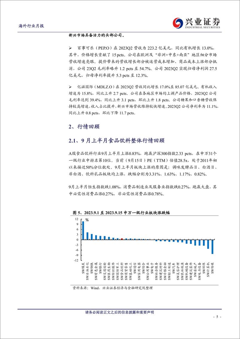 《海外食品饮料行业9月投资半月报（上）-20230919-兴业证券-22页》 - 第6页预览图