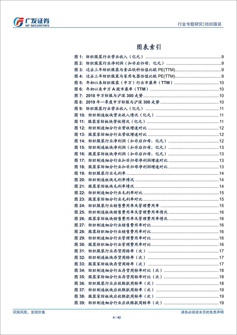 《纺织服装行业：上游稳定，关注高海外产能占比公司，下游承压，关注高景气子行业龙头公司-20190505-广发证券-42页》 - 第5页预览图