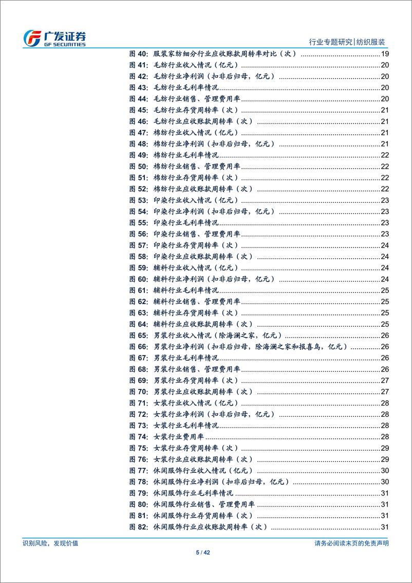 《纺织服装行业：上游稳定，关注高海外产能占比公司，下游承压，关注高景气子行业龙头公司-20190505-广发证券-42页》 - 第6页预览图