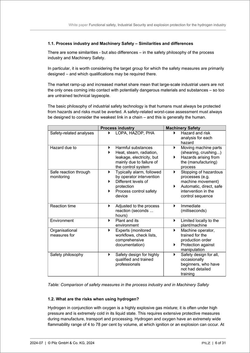 《2024年氢能行业的功能安全工业信息安全和防爆保护白皮书(1)》 - 第6页预览图
