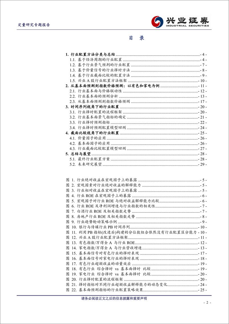 《兴业证2018061大类资产配置研究之四：A股行业配置方法探索与实践》 - 第2页预览图