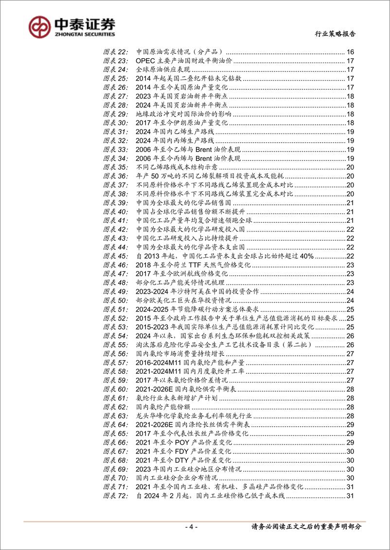 《化工行业2025年策略报告：新材料大有可为，基础化工有望逐步进入右侧-中泰证券-241230-65页》 - 第4页预览图