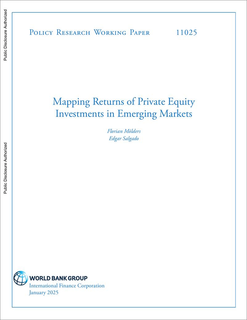 《世界银行-绘制新兴市场私募股权投资回报图（英）-2025.1-30页》 - 第1页预览图