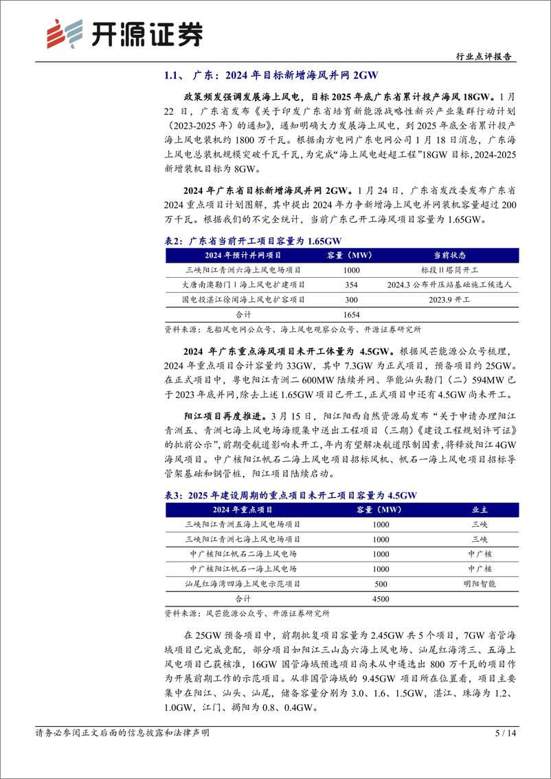 《电力设备行业点评报告：至暗将明，海风项目有望迎来密集开工-开源证券》 - 第5页预览图