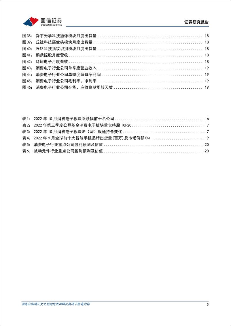 《消费电子行业11月投资策略：关注苹果、折叠屏产业链业绩兑现及安卓阵营预期修复-20221114-国信证券-22页》 - 第6页预览图