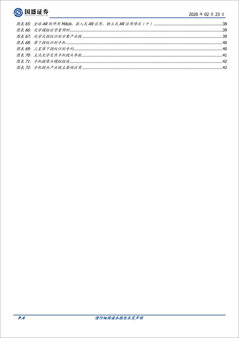 《电子行业：光学赛道量价齐升、格局优化-20200223-国盛证券-43页》 - 第5页预览图