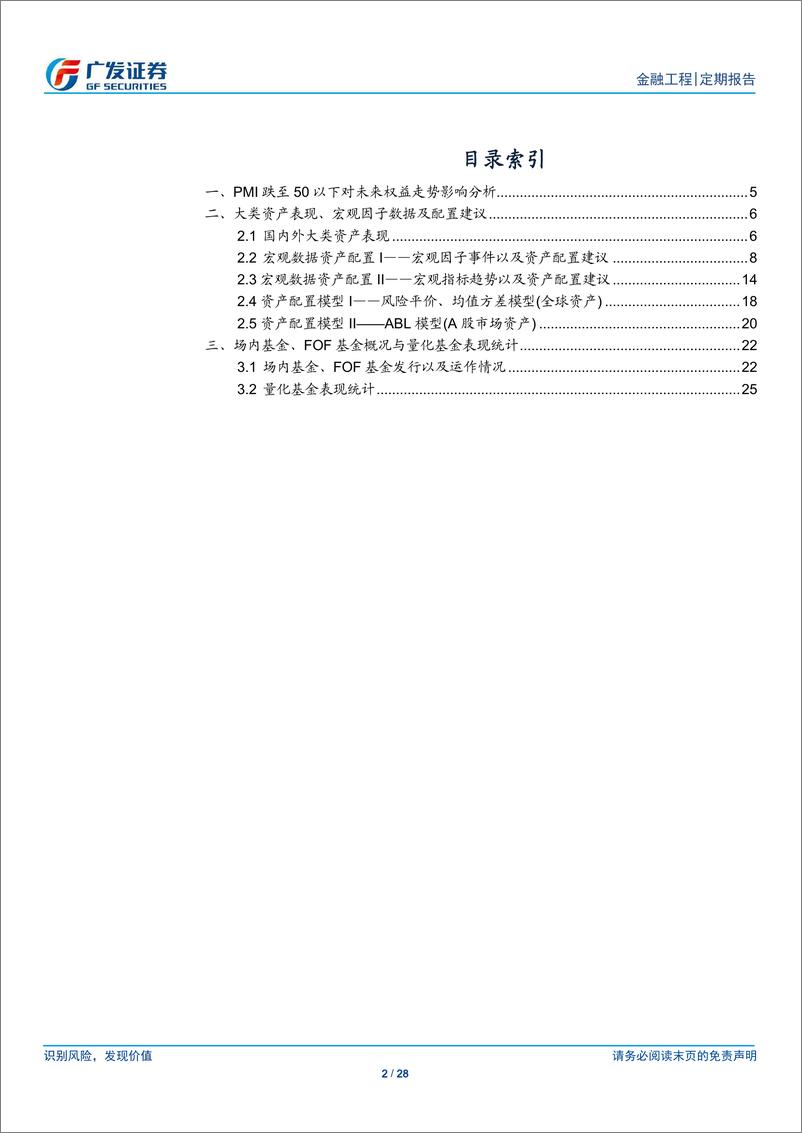 《大类资产配置与基金月报：PMI跌至50以下对权益资产影响几何？-20190102-广发证券-28页》 - 第2页预览图