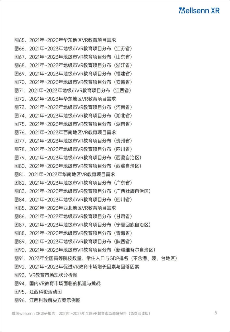 《维深信息：2021年-2023年全国VR教育市场调研报告-68页》 - 第8页预览图