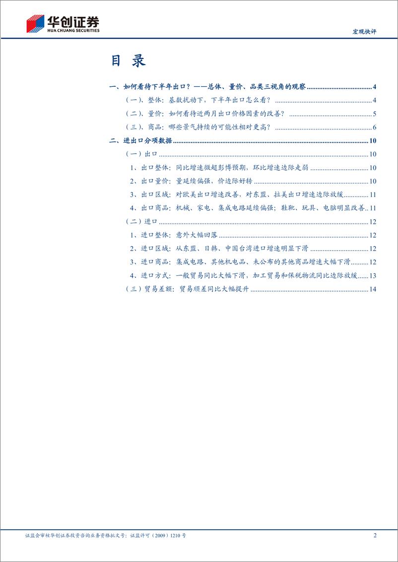 《【宏观快评】6月进出口数据点评：从总体、量价、品类三视角观察下半年出口-240714-华创证券-18页》 - 第2页预览图