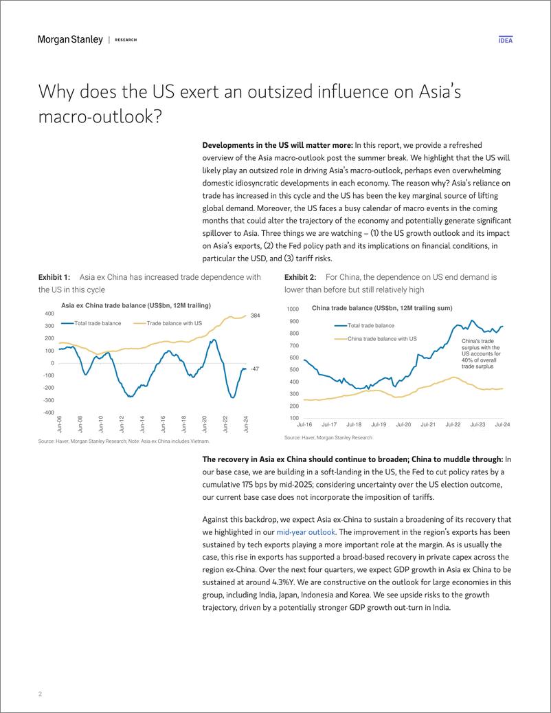 《Morgan Stanley Fixed-Asia Economics The Viewpoint All About the US-110146627》 - 第2页预览图