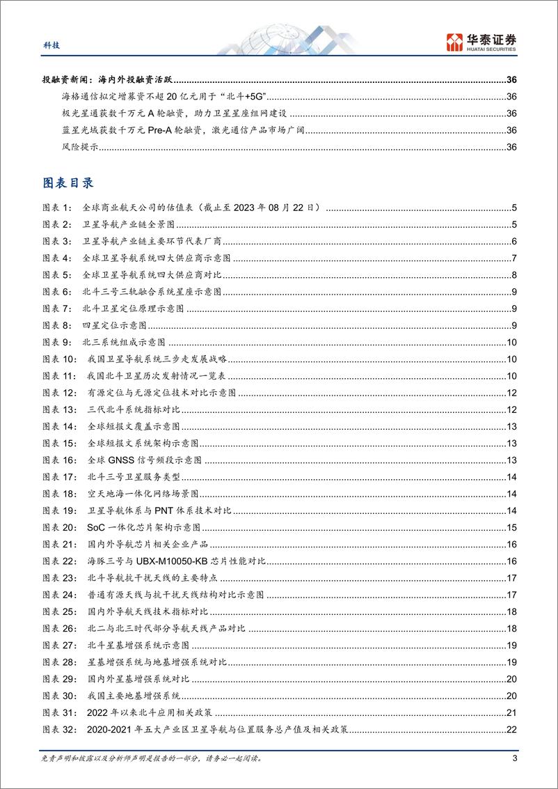 《通信行业月报：商业航天，关注卫星导航应用-20230823-华泰证券-39页》 - 第4页预览图