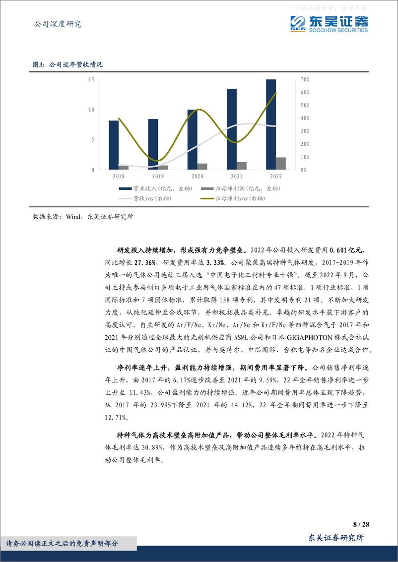 《东吴证券-华特气体(688268)特气领军者，品类拓宽产能扩充驱动快速成长-230505》 - 第8页预览图