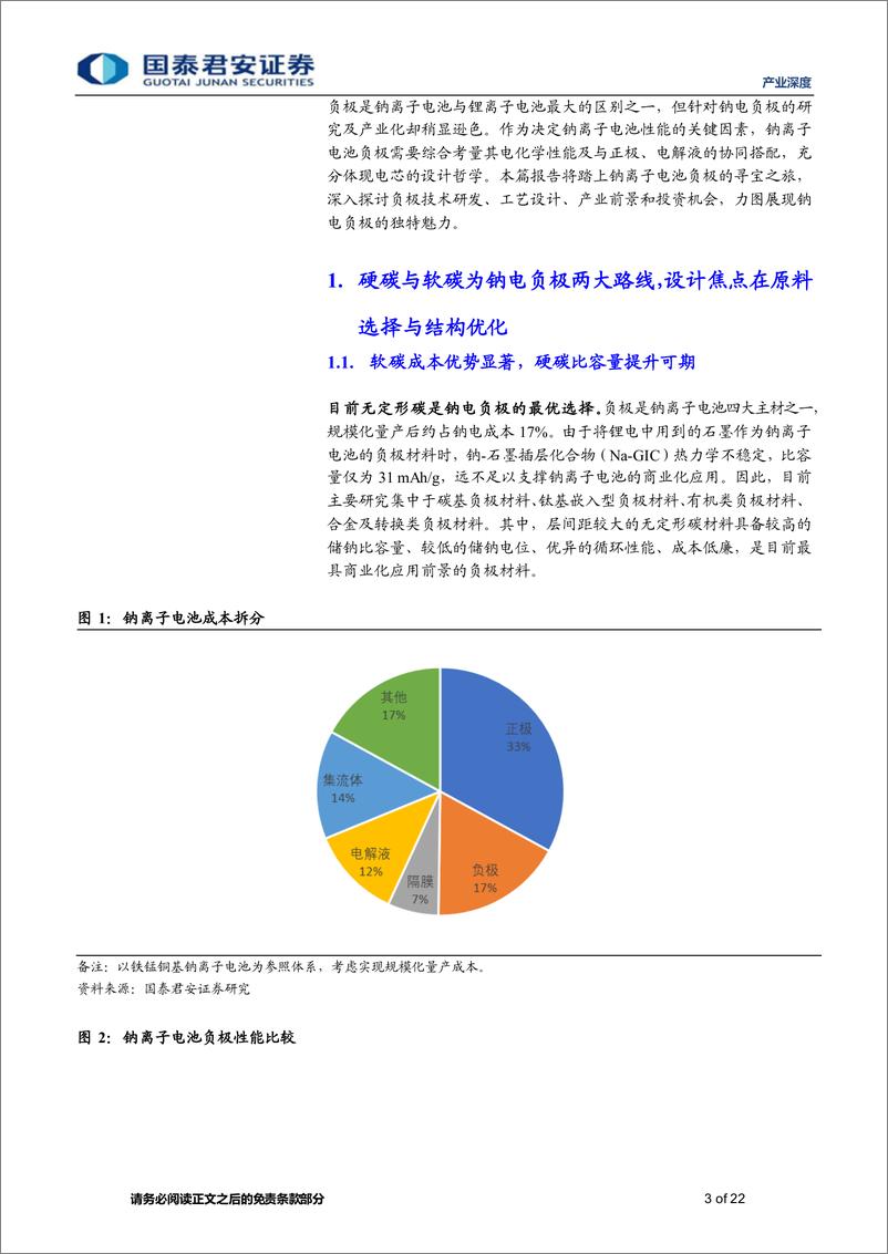 《产业深度01期：钠离子电池系列报告（四），负极明珠蒙尘引关注，降本峰回路转在当前-20220820-国泰君安-22页》 - 第4页预览图