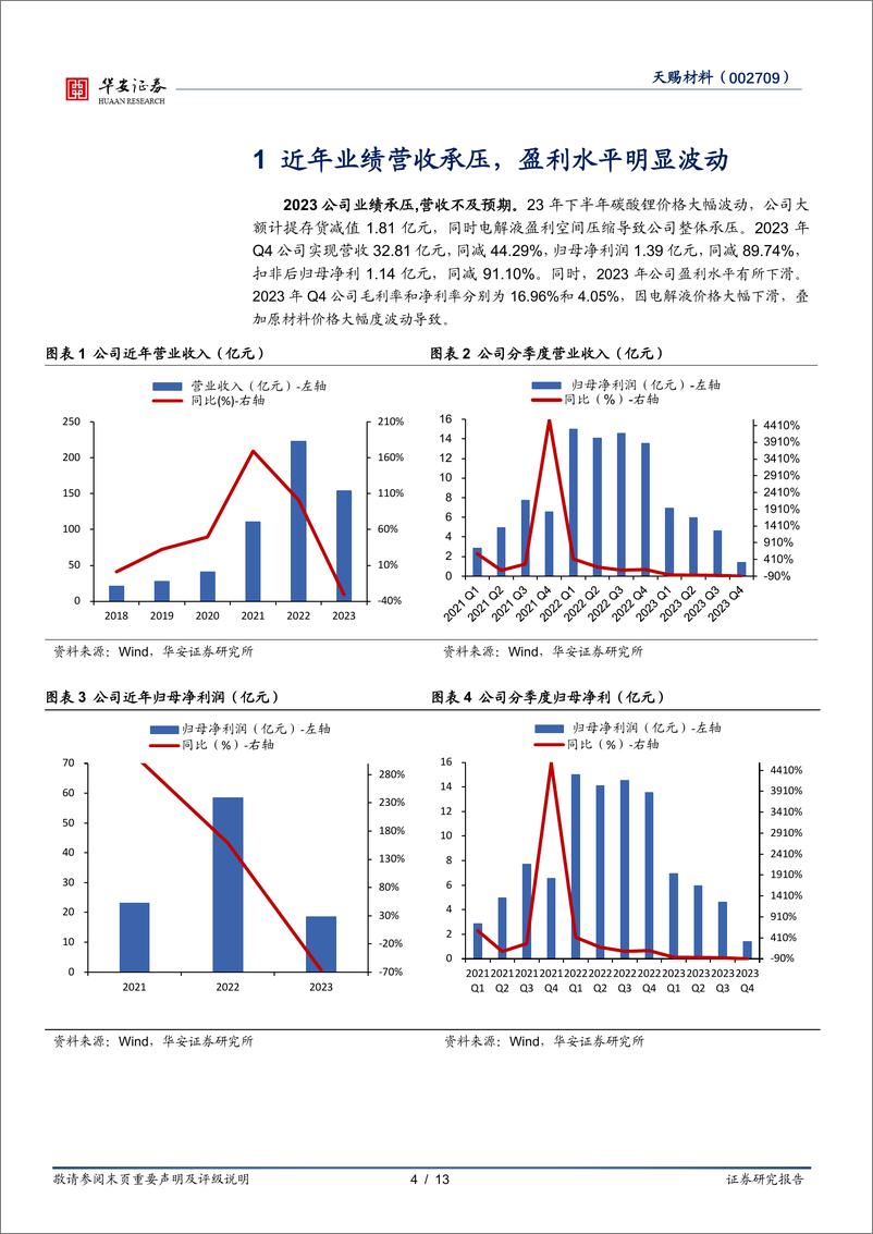 《天赐材料-002709.SZ-电解液韧性依旧，电池用胶放量在即-20240605-华安证券-13页》 - 第4页预览图