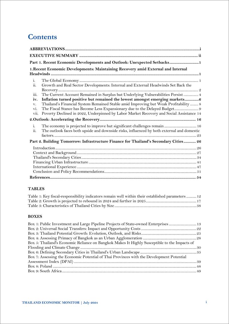 《世界银行-泰国经济监测，2024年7月：释放二级城市的增长潜力（英）-2024.7-70页》 - 第6页预览图