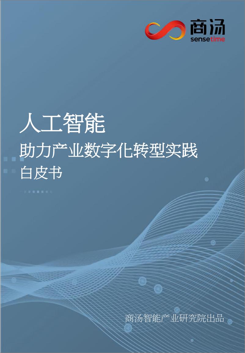 《商汤：人工智能-助力产业数字化转型实践白皮书》 - 第1页预览图