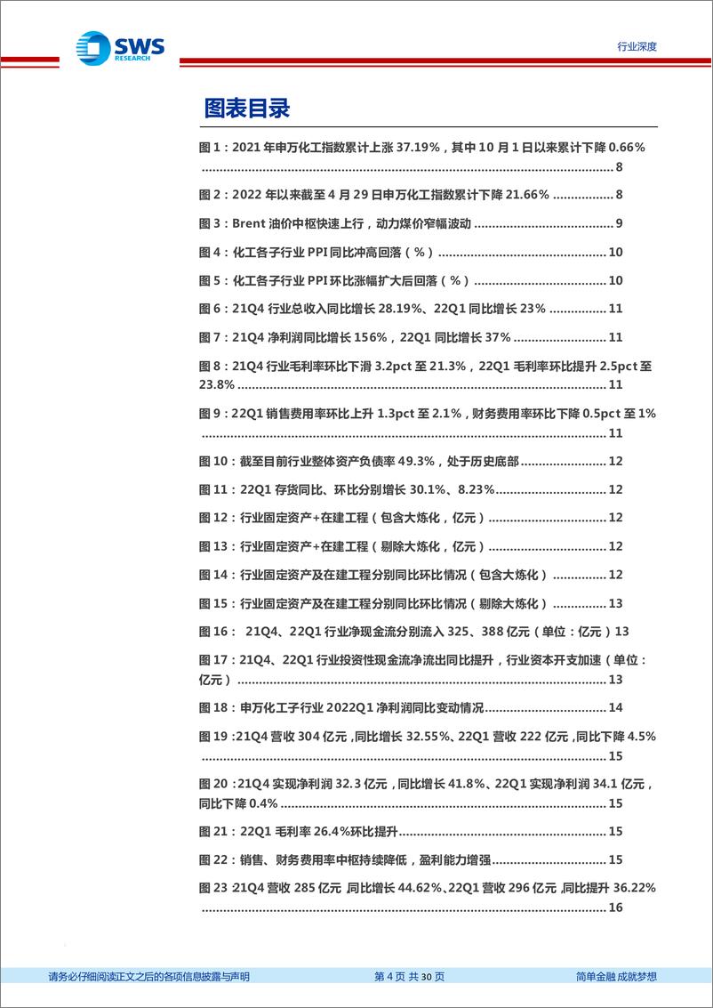 《基础化工行业2021年报及2022年一季报总结：2021年化工行业景气倒“V”型走势，22Q1海外能源价格冲高，国内行业成本优势凸显-20220505-申万宏源-30页》 - 第5页预览图