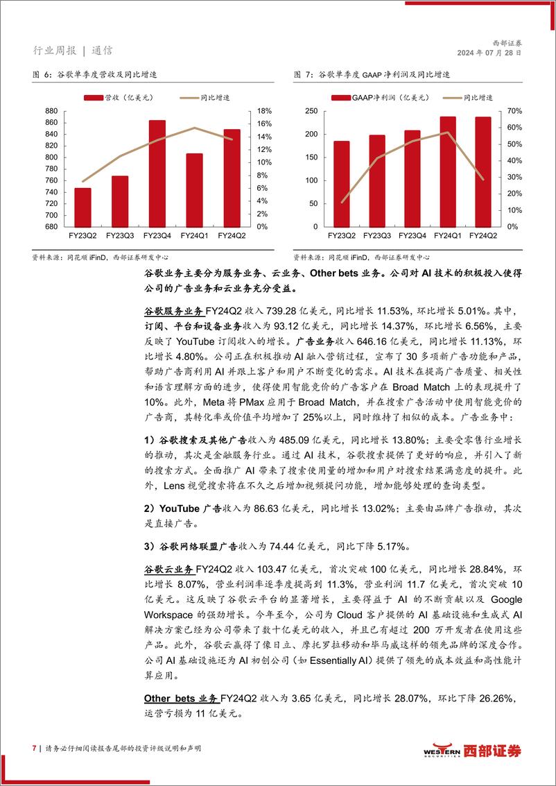 《AI行业跟踪32期：Llama 3.1与闭源模型差距缩小，谷歌对AI投资态度积极-240728-西部证券-13页》 - 第7页预览图