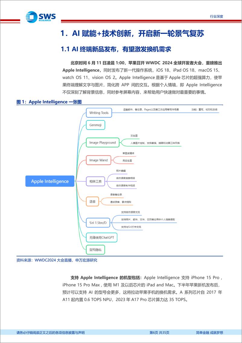 《3C行业专题报告系列之二：AI推动%2b技术创新，关注消费电子设备需求-240711-申万宏源-35页》 - 第6页预览图