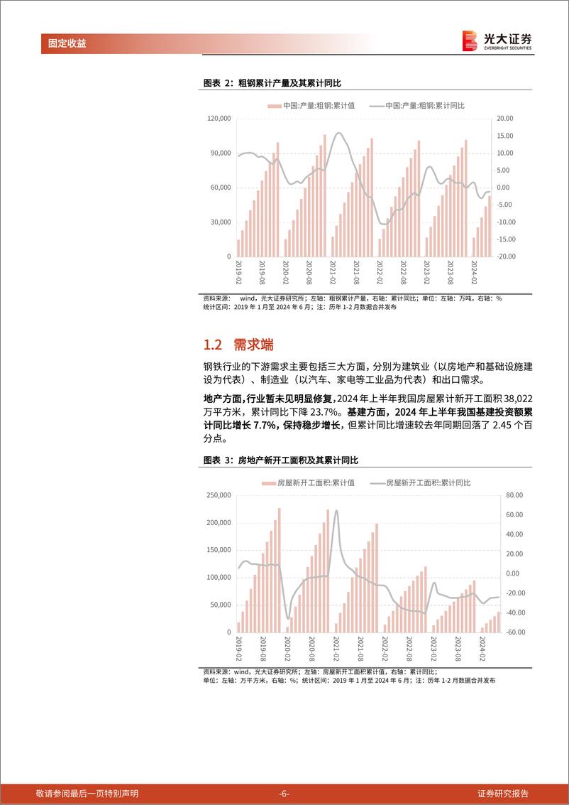 《钢铁行业债券专题研究报告之六：2024年中期钢铁行业信用跟踪-240821-光大证券-33页》 - 第6页预览图