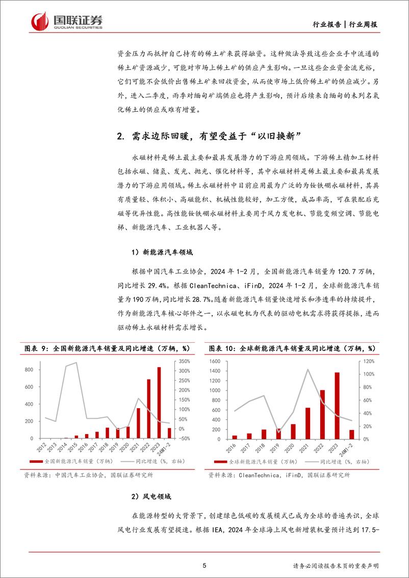 《有色金属4月周专题：供需格局边际改善，稀土价格底部回升-240413-国联证券-12页》 - 第5页预览图