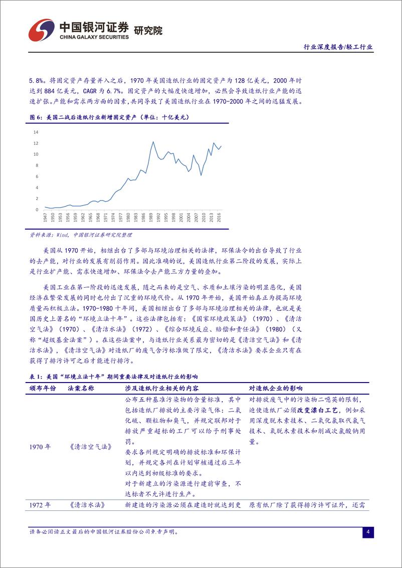 《轻工造纸行业从美国成熟造纸市场看中国造纸业：对上游原材料的把控度决定行业话语权-20190519-银河证券-45页》 - 第6页预览图