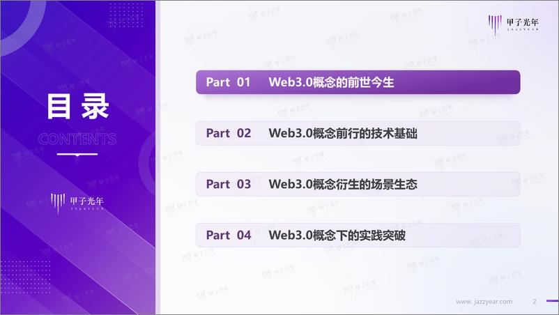 《Web3.0概念下的场景生态简析-甲子光年-2022.4-33页》 - 第3页预览图