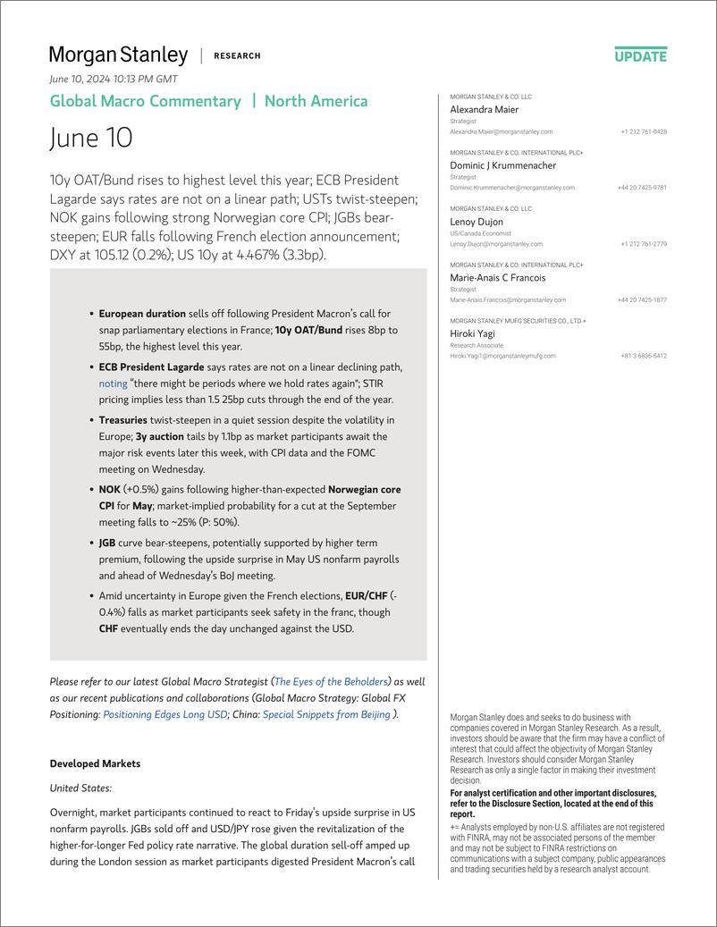 《Morgan Stanley Fixed-Global Macro Commentary June 10-108653708》 - 第1页预览图