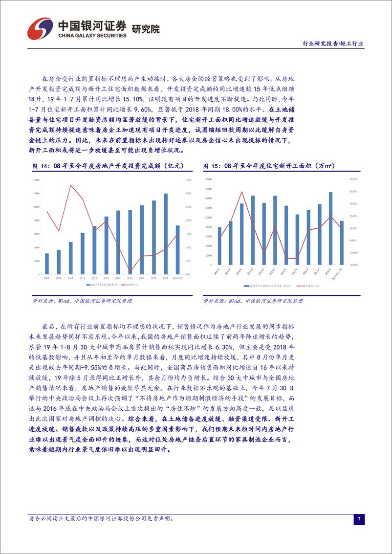 《轻工行业9月行业动态报告：家具行业景气度持续承压，行业集中度有望进一步提升-20190923-银河证券-25页》 - 第8页预览图