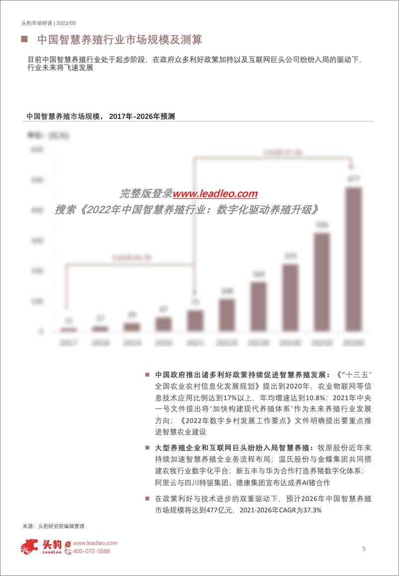 《2022年中国智慧养殖行业：数字化驱动养殖升级（摘要版）-2022.08-10页》 - 第6页预览图