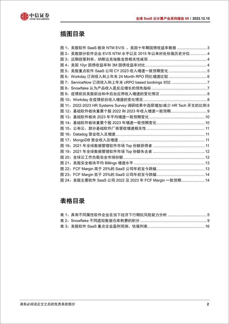 《云计算行业全球SaaS云计算产业系列报告60：美股软件SaaS企业2023年业绩预期调整到哪里了？-20221215-中信证券-20页》 - 第5页预览图