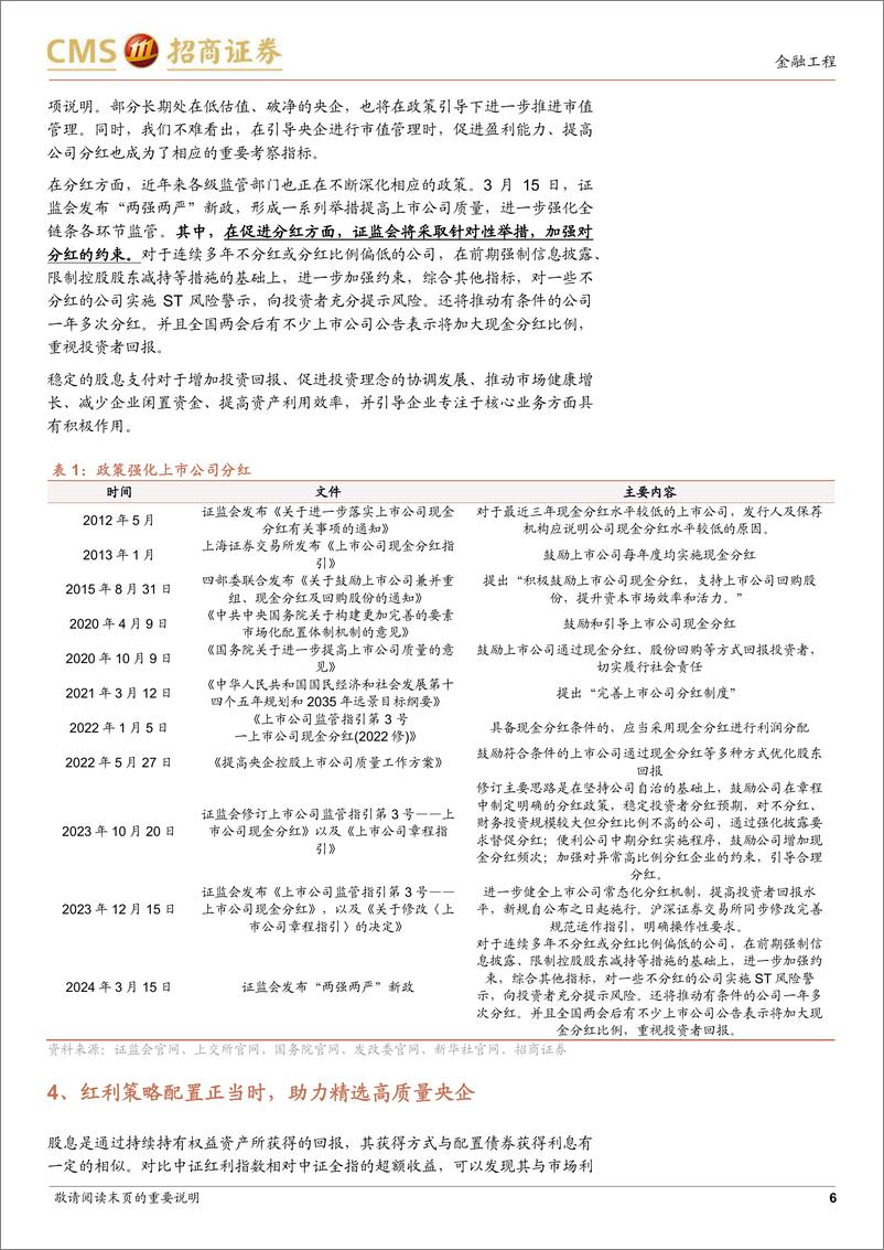 《招商中证国新央企股东回报ETF投资价值分析：央企%2b高分红强强联合，相得益彰尽享改革红利-241205-招商证券-14页》 - 第6页预览图