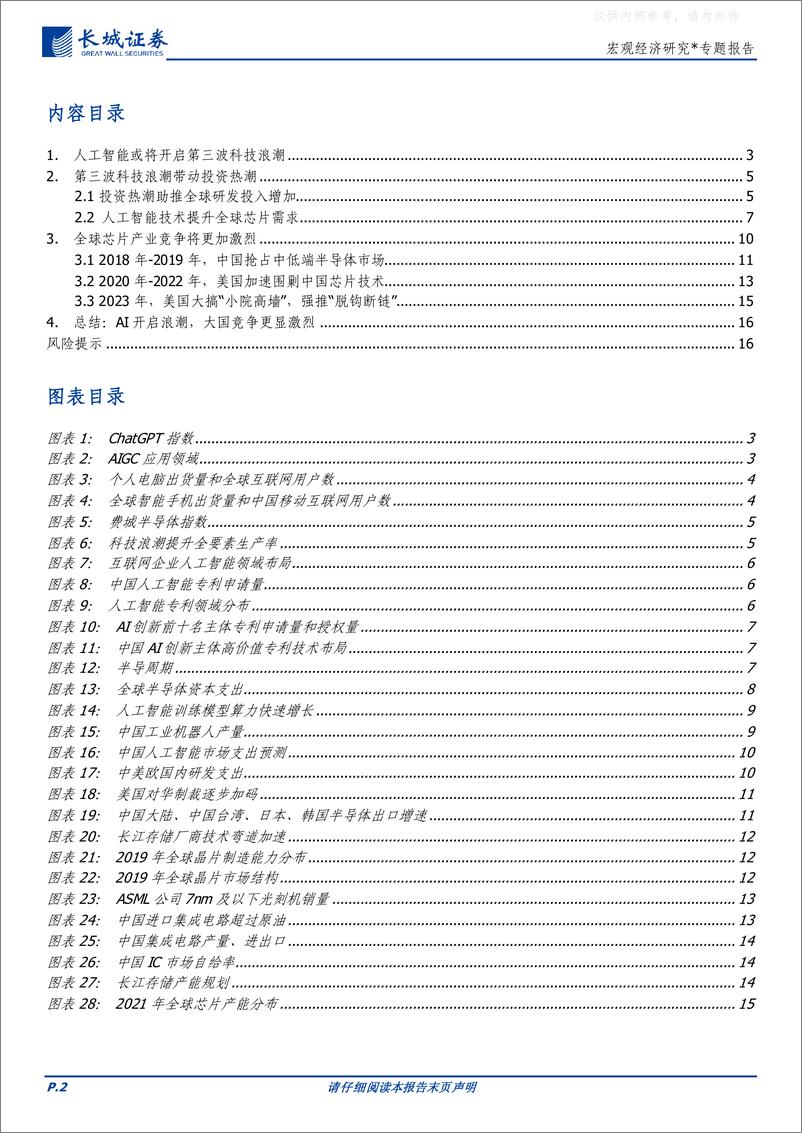 《长城证券-宏观经济研究：AI开启科技浪潮，中美竞争更显激烈-230423》 - 第2页预览图