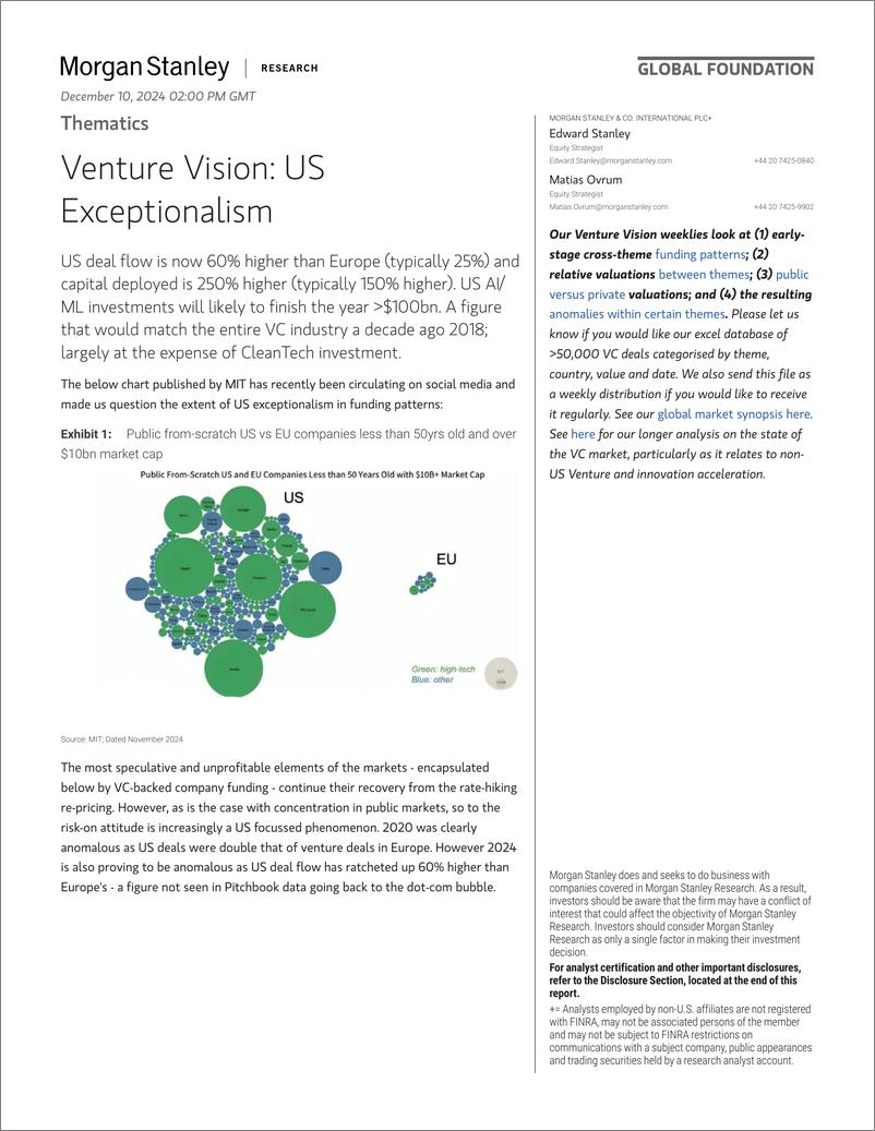 《Morgan Stanley-Thematics Venture Vision US Exceptionalism-112117286》 - 第1页预览图