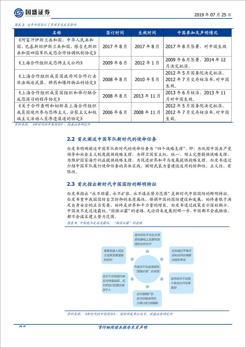 国防军工行业点评报告：百年强军梦，解读《新时代的中国国防》白皮书-20190725-国盛证券-11页 - 第6页预览图