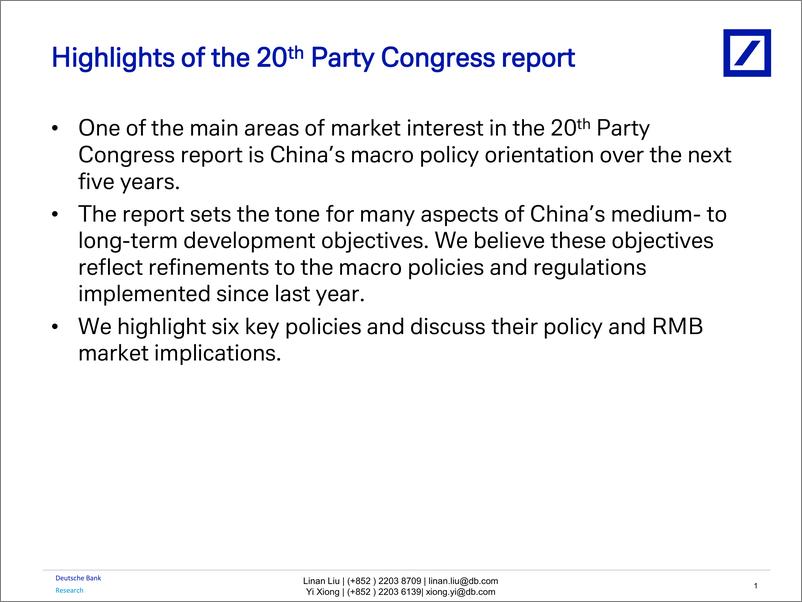 《Deutsche Bank-Asia Macro Strategy Notes China Policy implications from t...-》 - 第3页预览图