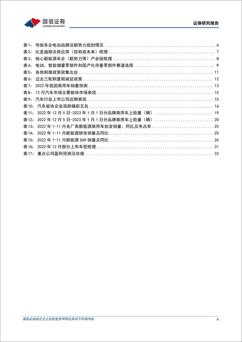 《汽车行业1月投资策略：2022年新能源乘用车上险同比增长79%，地方政策频发刺激汽车消费-20230106-国信证券-35页》 - 第5页预览图