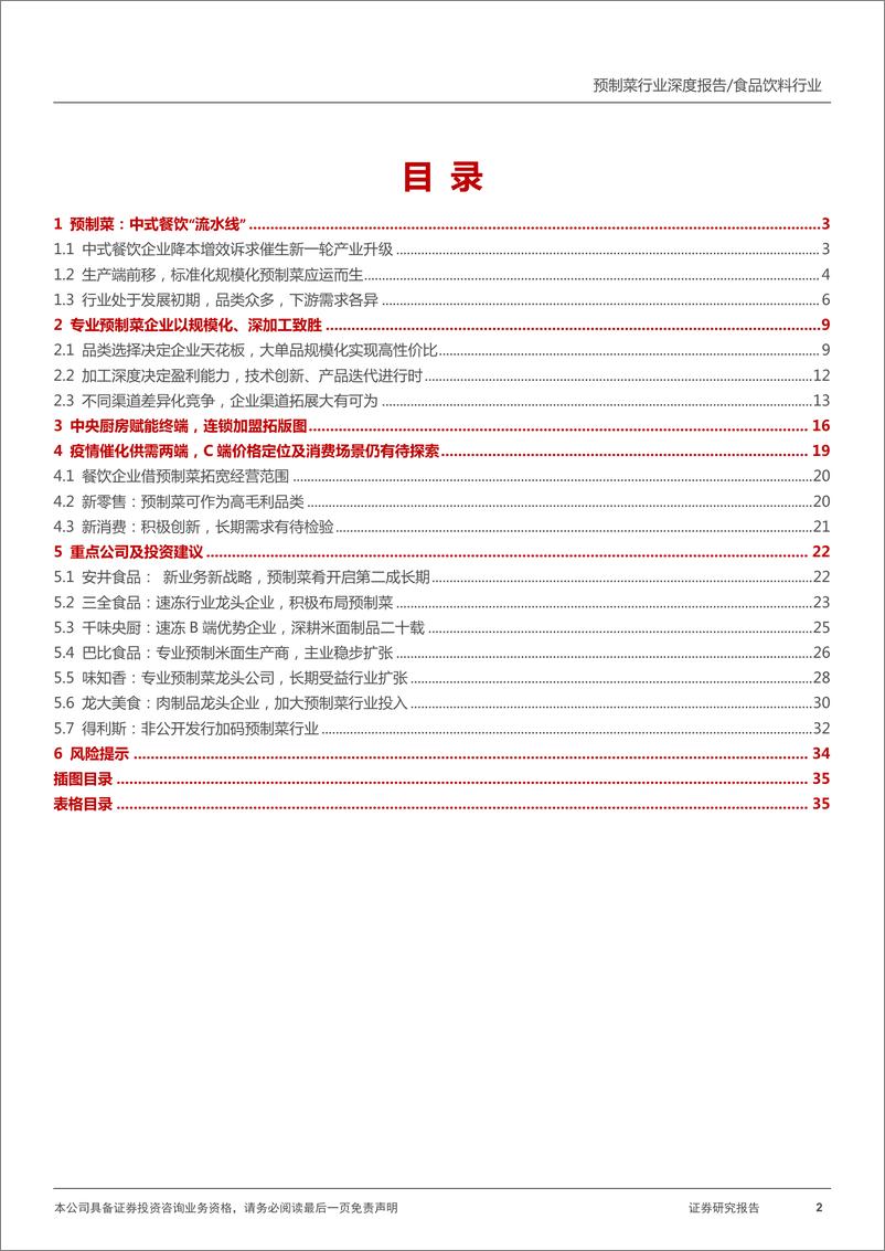 《2021预制菜行业深度报告，中式餐饮“工业革命”》 - 第2页预览图