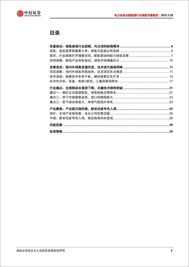 《中信证券-电力设备及新能源行业绿氢专题报告：风光无限好，绿氢布局时-230328》 - 第3页预览图