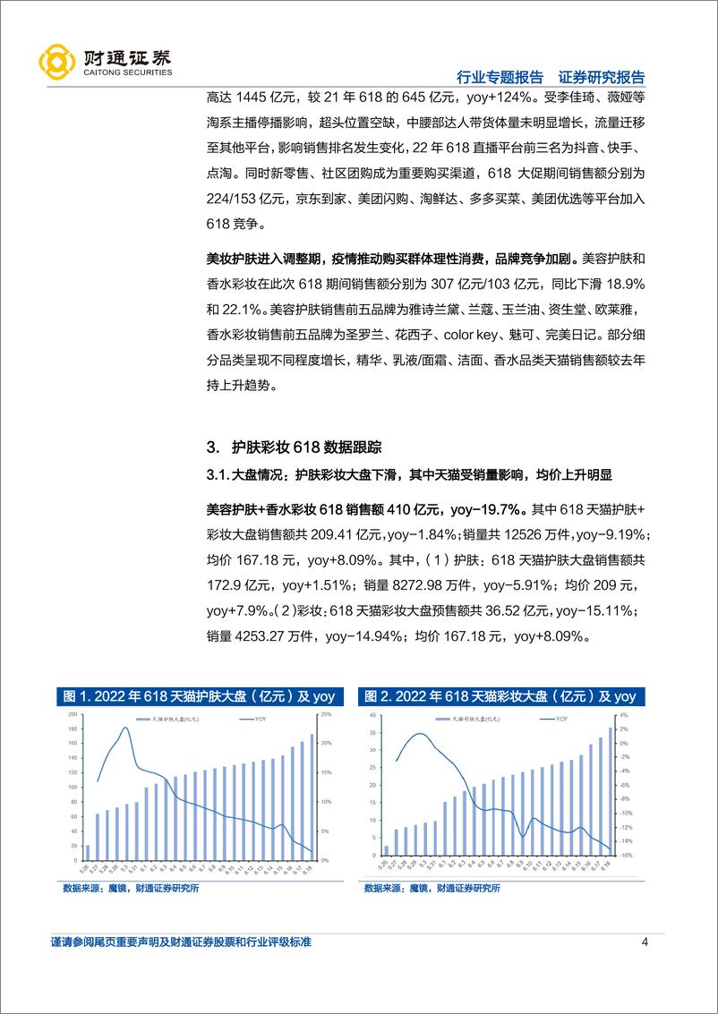 《美妆行业618观察：直播电商加速增长，持续看好国货崛起-20220625-财通证券-15页》 - 第5页预览图