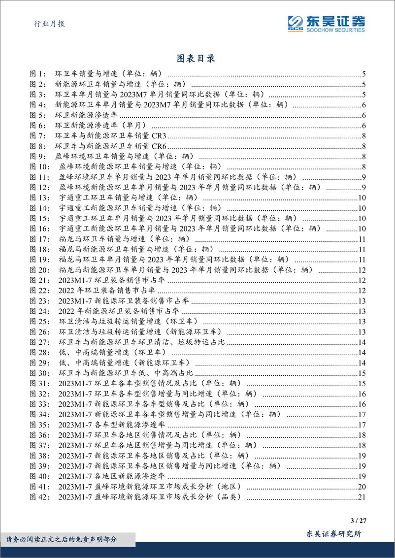 《环保行业月报：2023M7环卫新能源销量同增26%，渗透率同比提升1.68pct至6.36%-20230821-东吴证券-27页》 - 第4页预览图