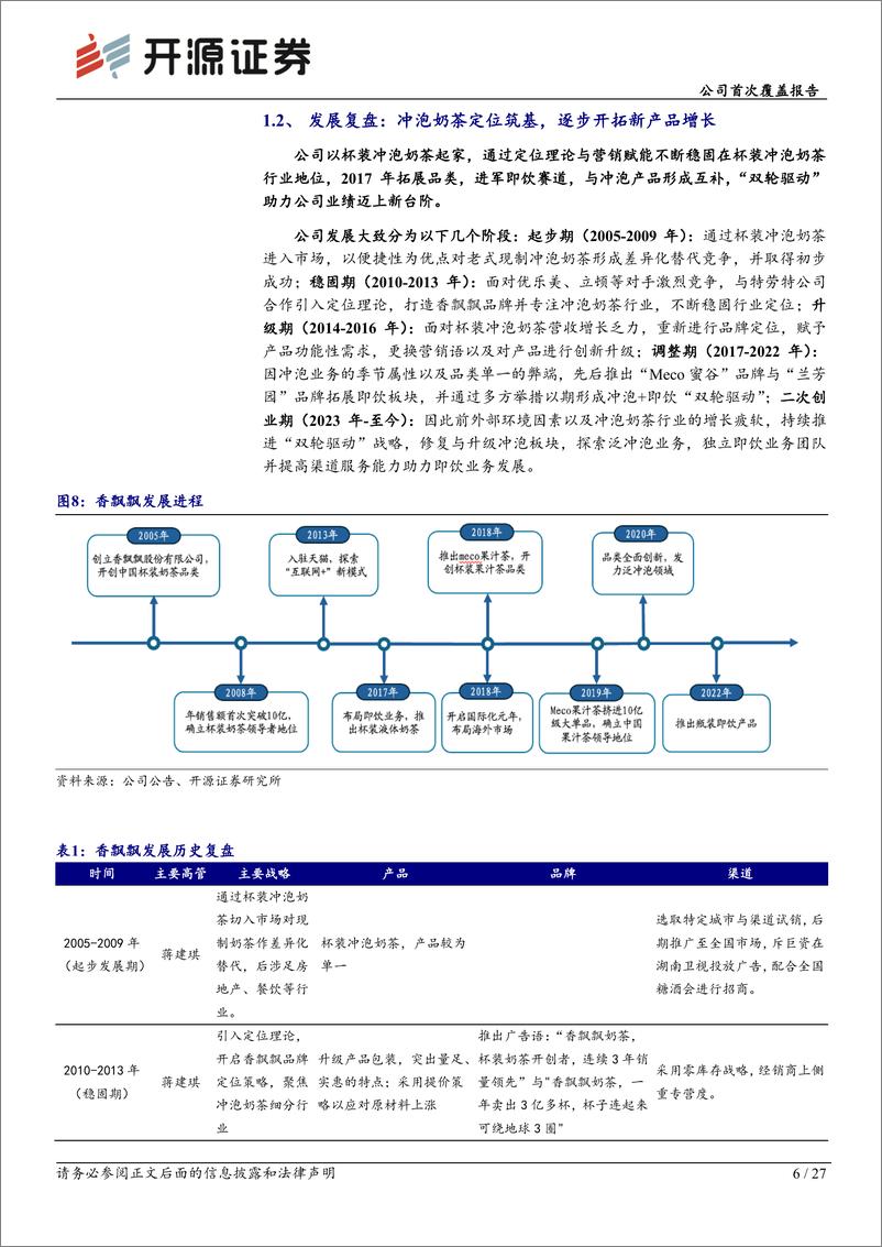 《开源证券-香飘飘-603711-公司首次覆盖报告：推进改革，冲泡稳健，即饮潜力十足》 - 第6页预览图