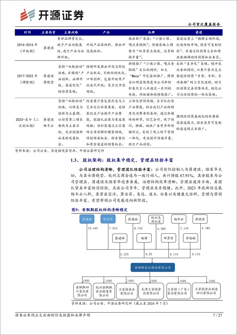 《开源证券-香飘飘-603711-公司首次覆盖报告：推进改革，冲泡稳健，即饮潜力十足》 - 第7页预览图