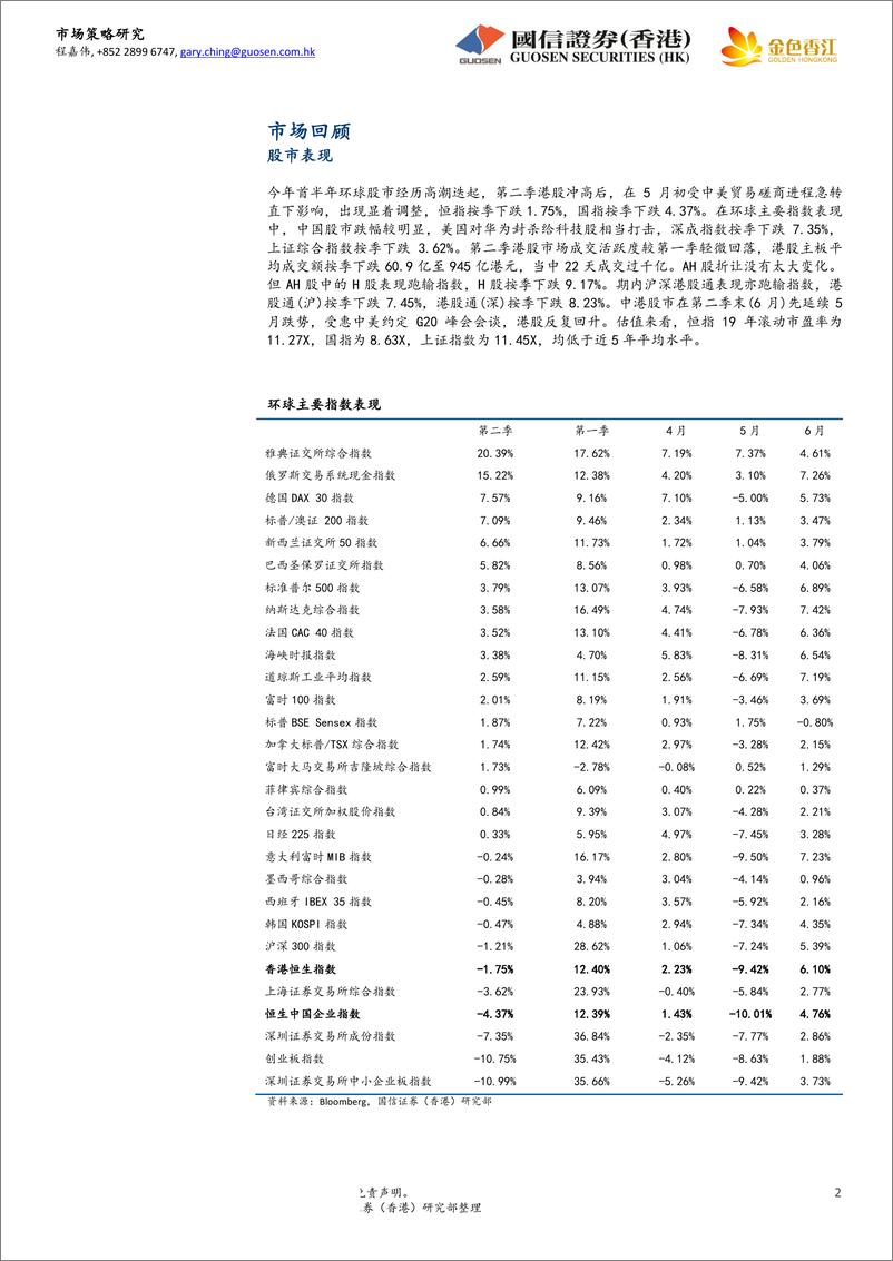 《港股第三季投资策略报告：第三季先震荡收集，后大幅涨高-20190715-国信证券（香港）-16页》 - 第3页预览图